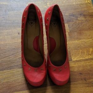Red Fluevog heels
